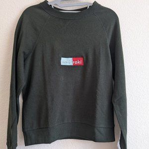 Embroidered MHA BNHA Todoroki Red Light Blue Olive Green Sweater Pullover